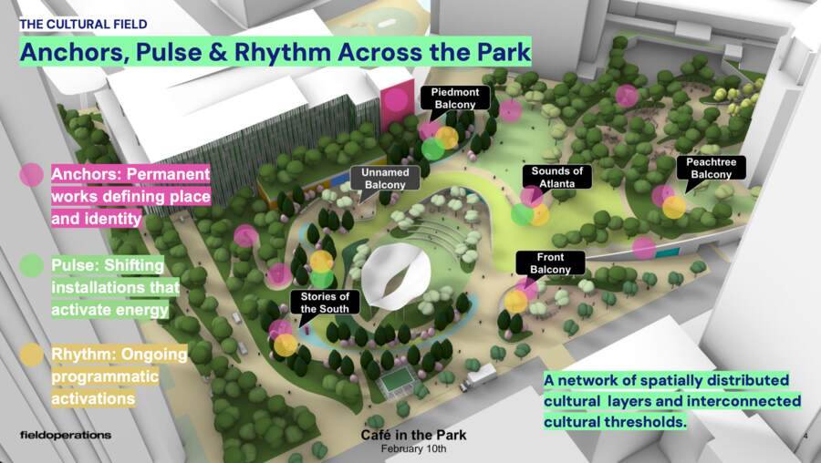 Programming phased to the park’s staged opening.