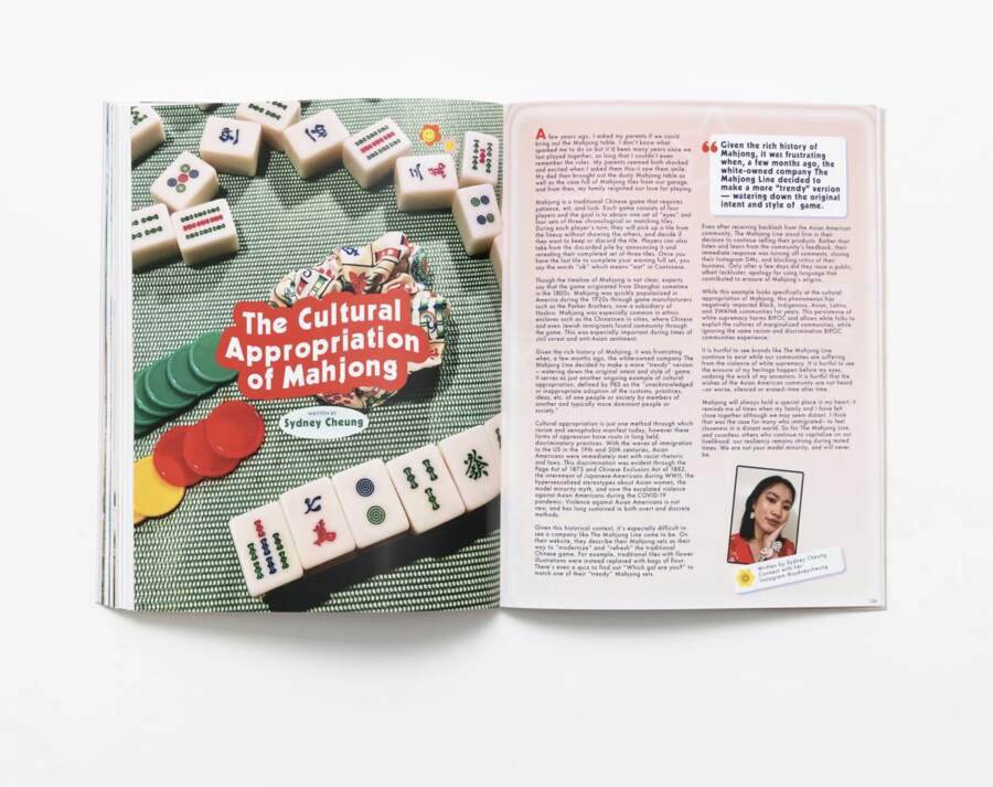 The cultural appropriation of mahjong.