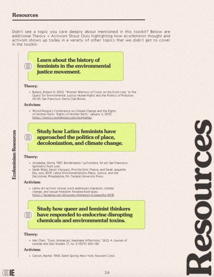 Resources, for readers who want to go further.