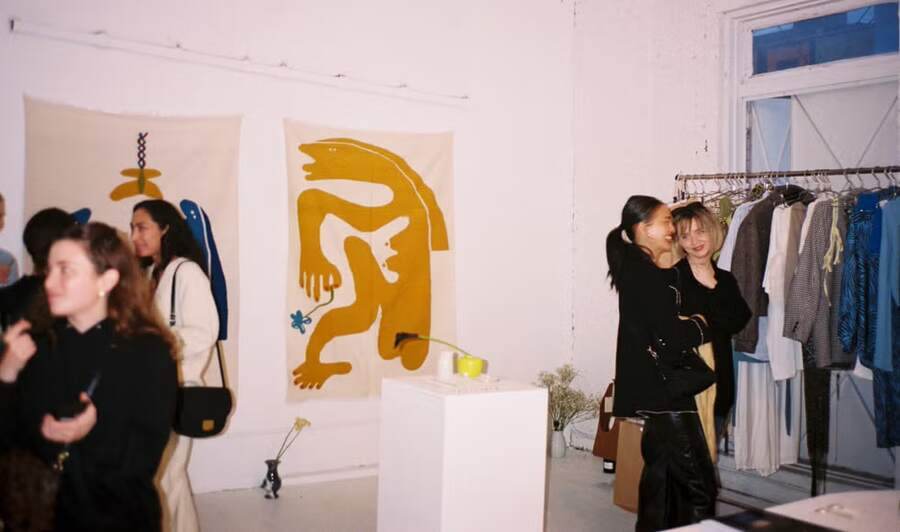 Retail and exhibition, same room.